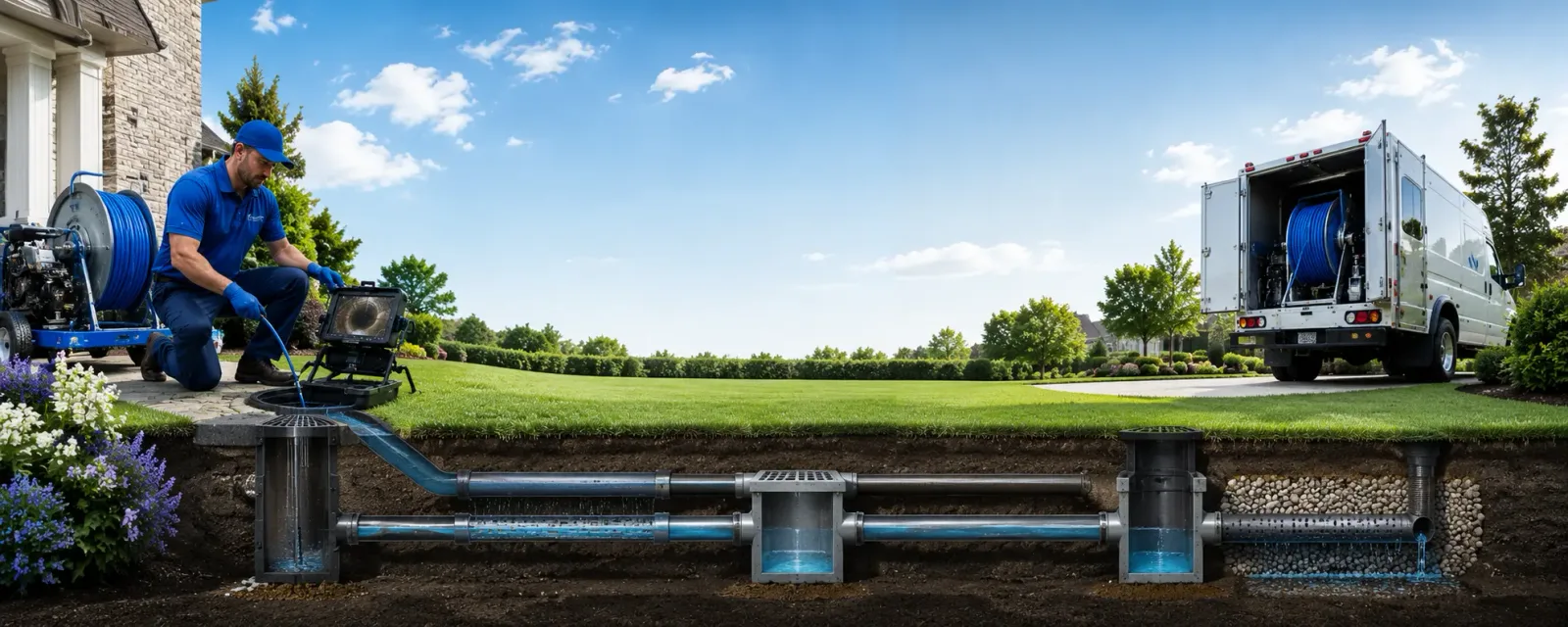 Outdoor drain cleaning information for Corinth, NY